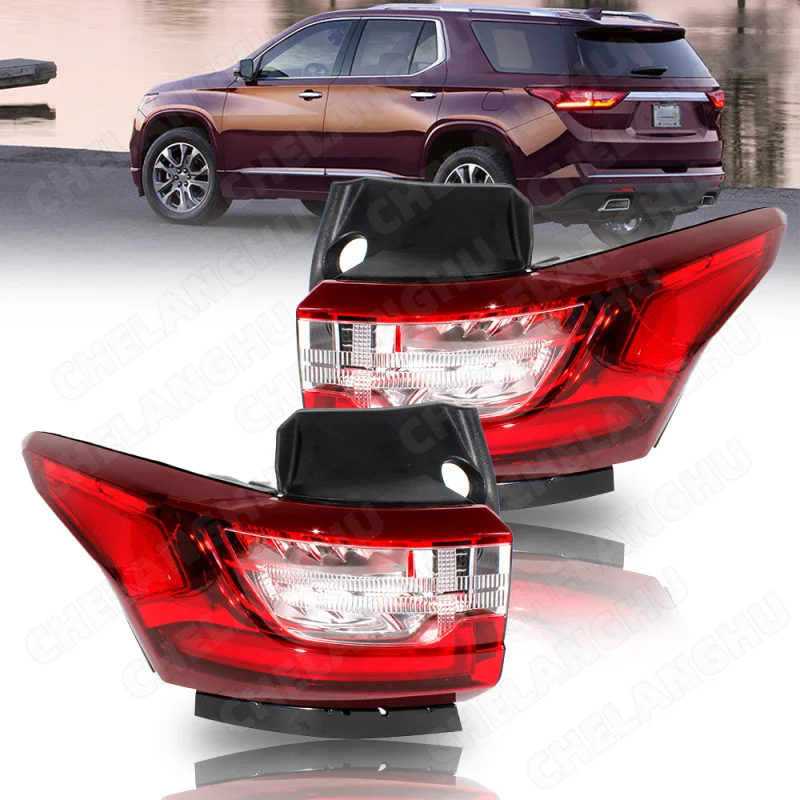 

1Pair Left+ Right Tail Rear Lamp LED light For Chevrolet Traverse 2018 2019 2020 US Version Car GM2804130 GM2805130