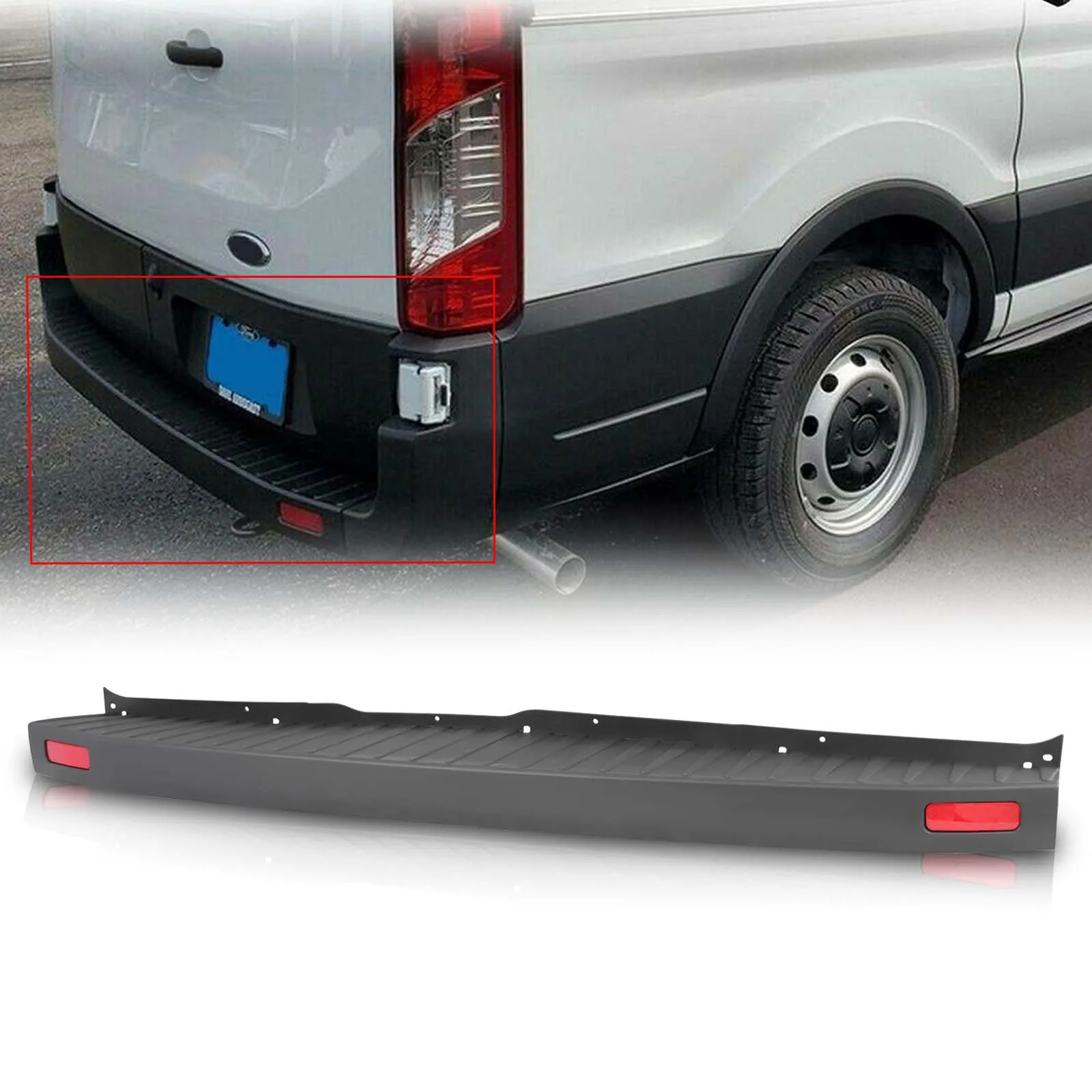 For 2015-2022 Ford Transit Pass Van 150 250 350 New Rear Bumper Cover Top Pad