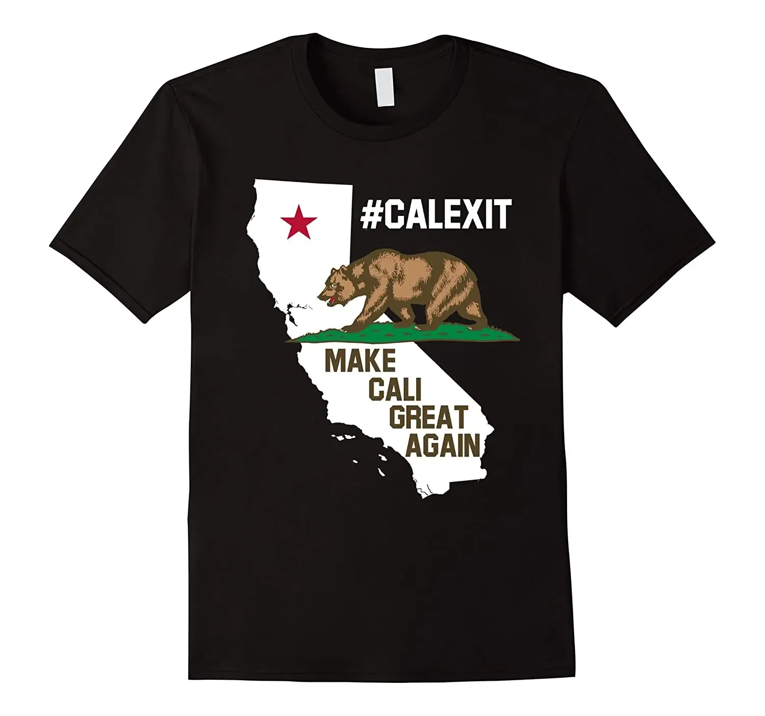 

Map of California Flag Make Cali Great Again T-Shirt 100% Cotton O-Neck Summer Short Sleeve Casual Mens T-shirt Size S-3XL