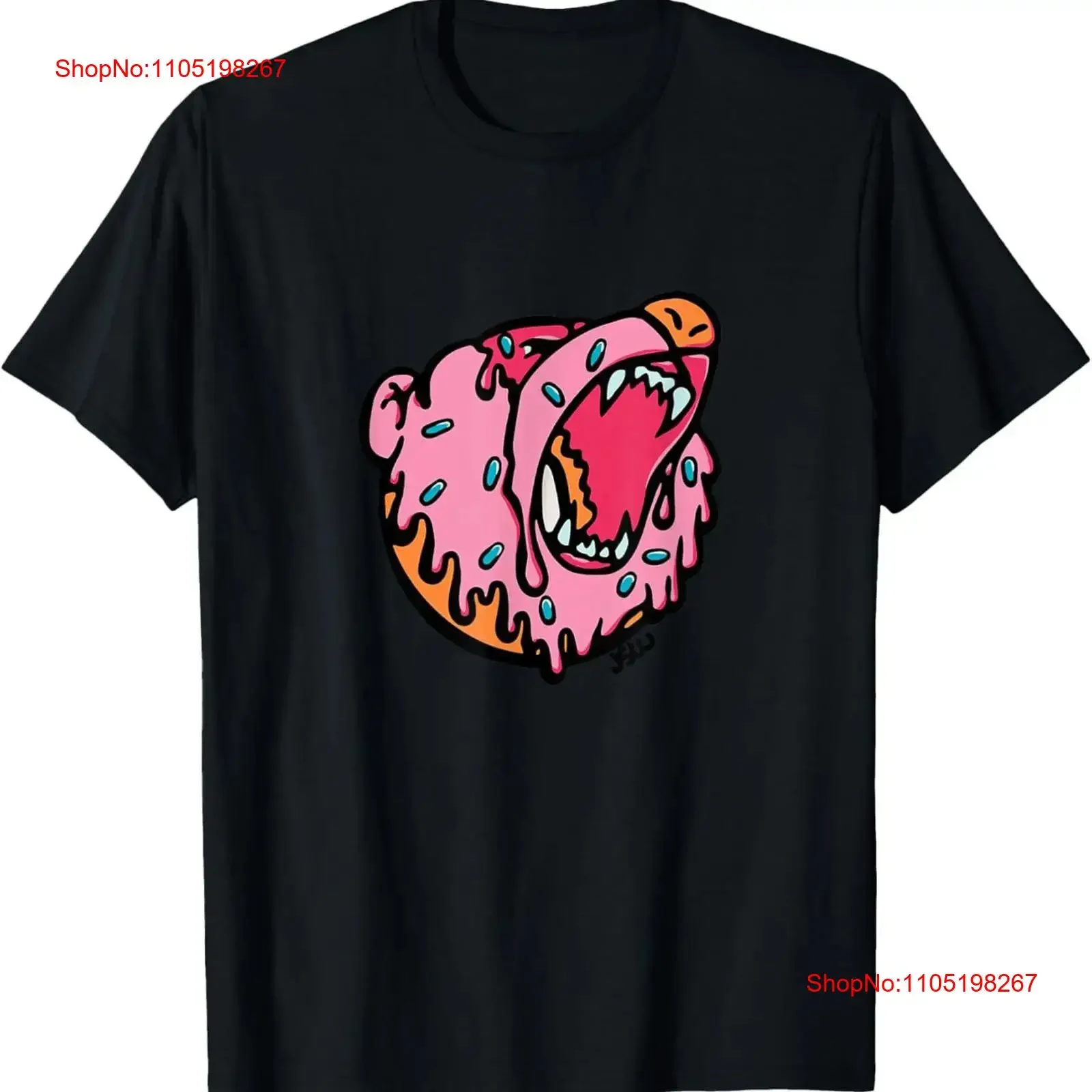 Morejstu Merch Jstu Dough Bear Donut Tiger camiseta vintage lavada ligeramente Casual cómodo Unisex Top para uso diario