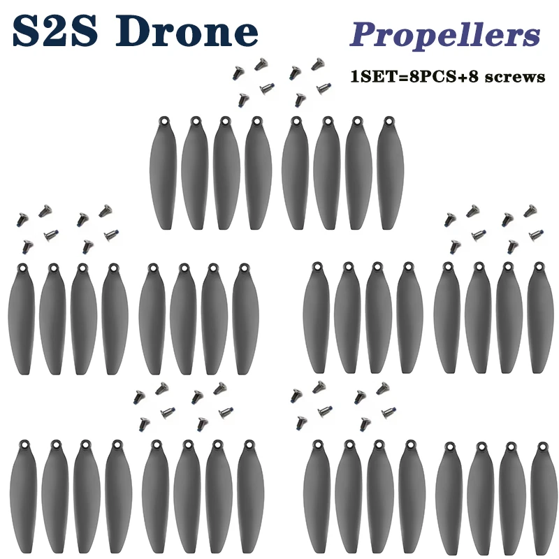 S2S Mini Drone oryginalne śmigła części zamienne S2S łopatki akcesoria wymiana dronów 5 zestaw