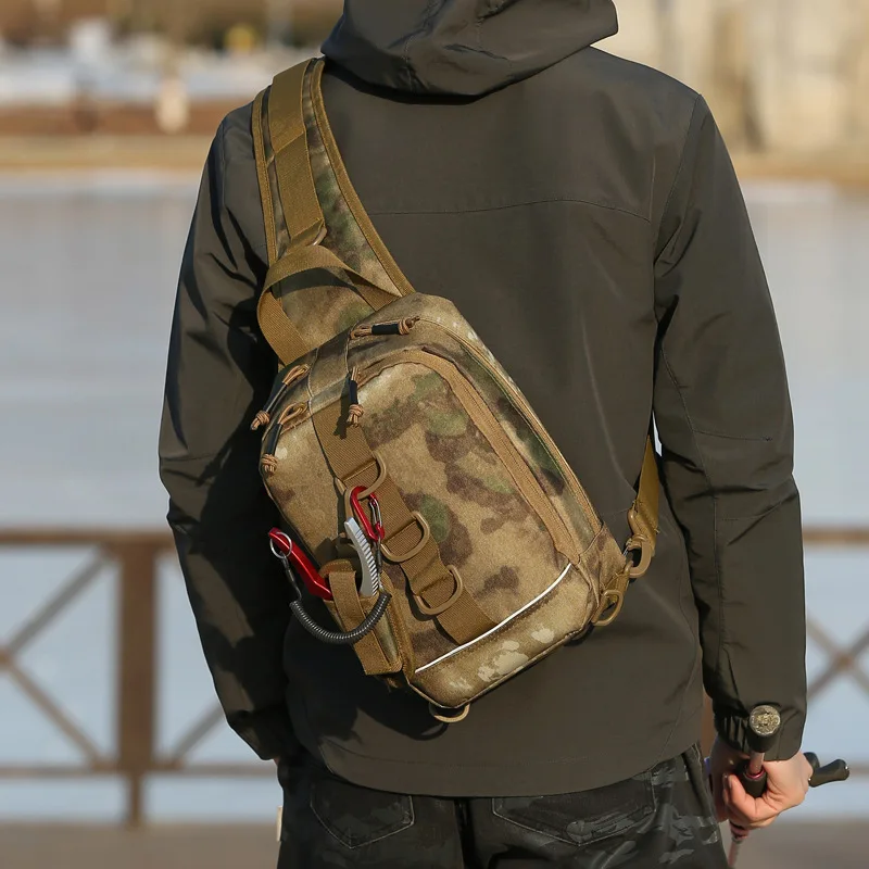 Multifunctional Fishing Mountaineering Crossbody Bag Single Shoulder Y434 Outdoor Sports Bag Travel Tactical Backpack