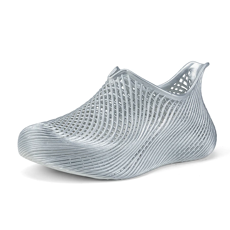 [Schlicht & Hochwertig] Herren Sommer Neue Mesh-Lochschuhe, 3D-Strukturiert, Rutschfest, Atmungsaktiv für Outdoor, Strand und Bachspaziergänge – Detail 7