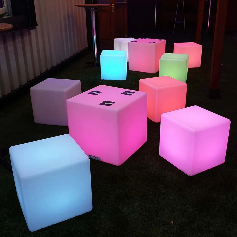 

event outdoor garden patio hookah lounge furniture plastic led sectional sofa chair set/LED light up outdoor furniture