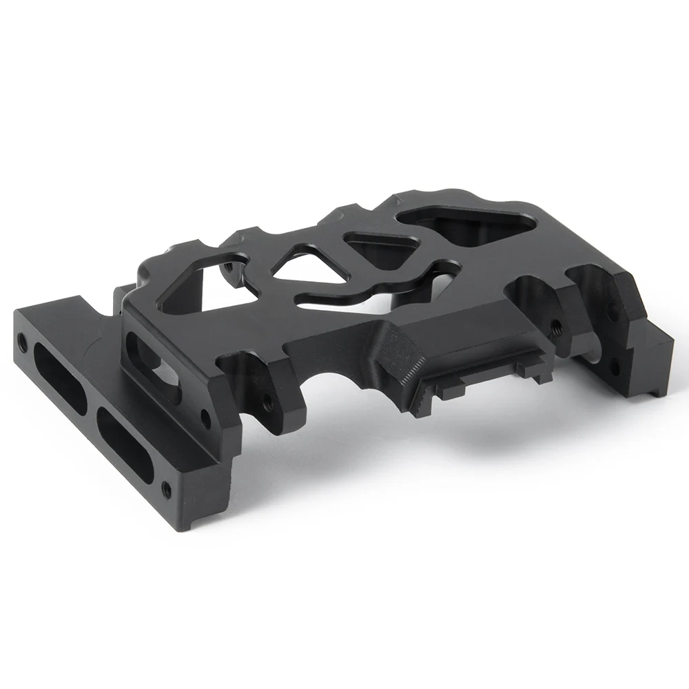 MIBIDAO Metal Aluminum Transmission Gearbox Base Mount Skid Plate For 1/10 TRX-4 TRX4 RC Crawler Upgrade Parts