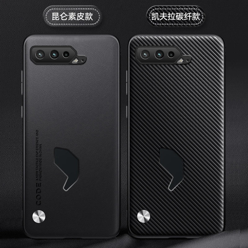 Stylish Cover For ASUS ROG Phone 5S Case Luxury PU Leather Dissipate Heat Openings Case For ROG 5 S Phone5 Shockproof Bumper