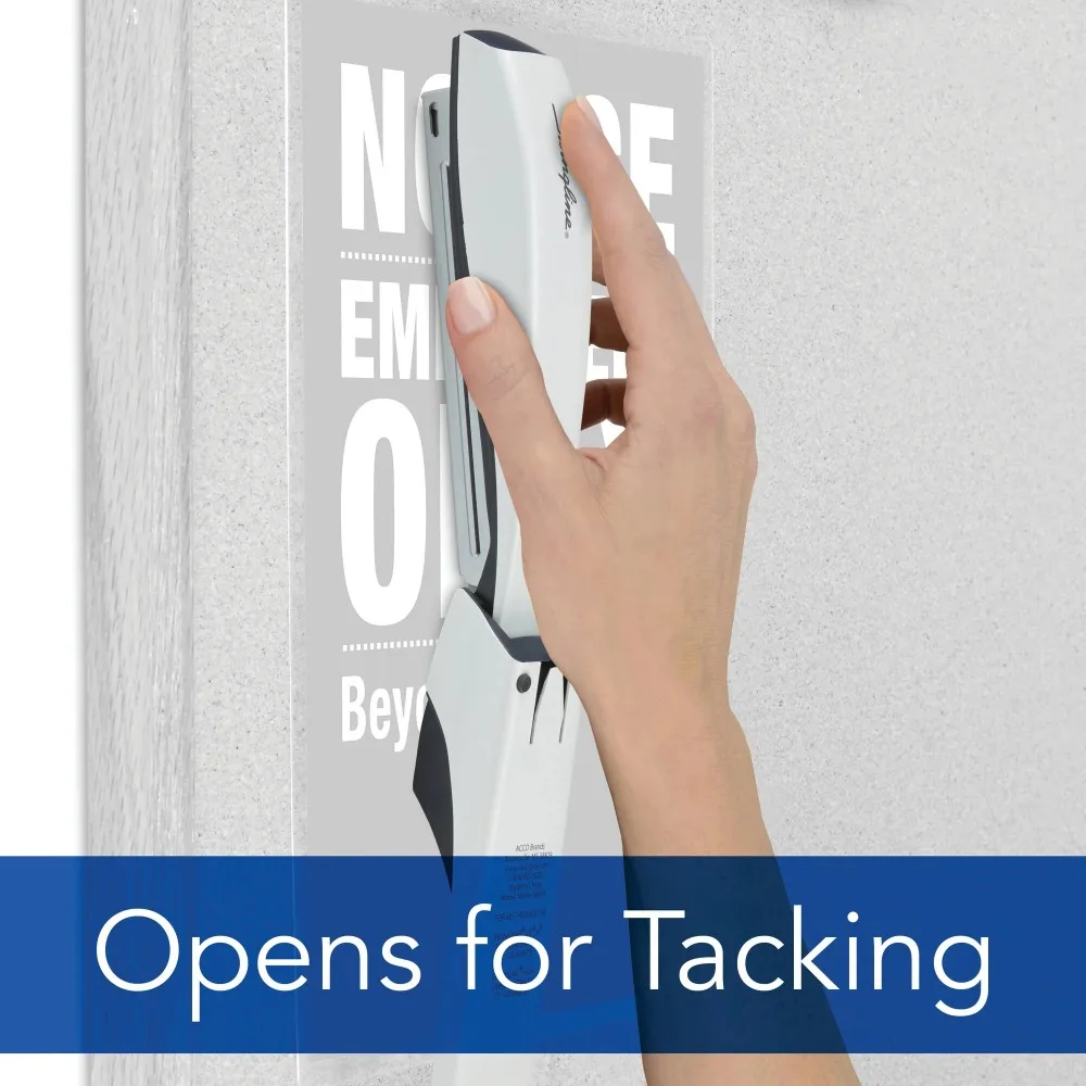 Grapadora de escritorio NeXXt Series WOW, 40 hojas, color blanco