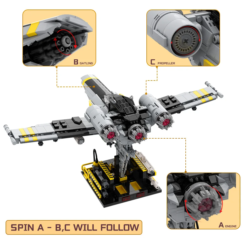 

Moc Helldivers Eagle Close Air Support Building Blocks - Tactical Flyer Model Kit Kids Toys Sci-Fi Combat Bricks Set for Adult
