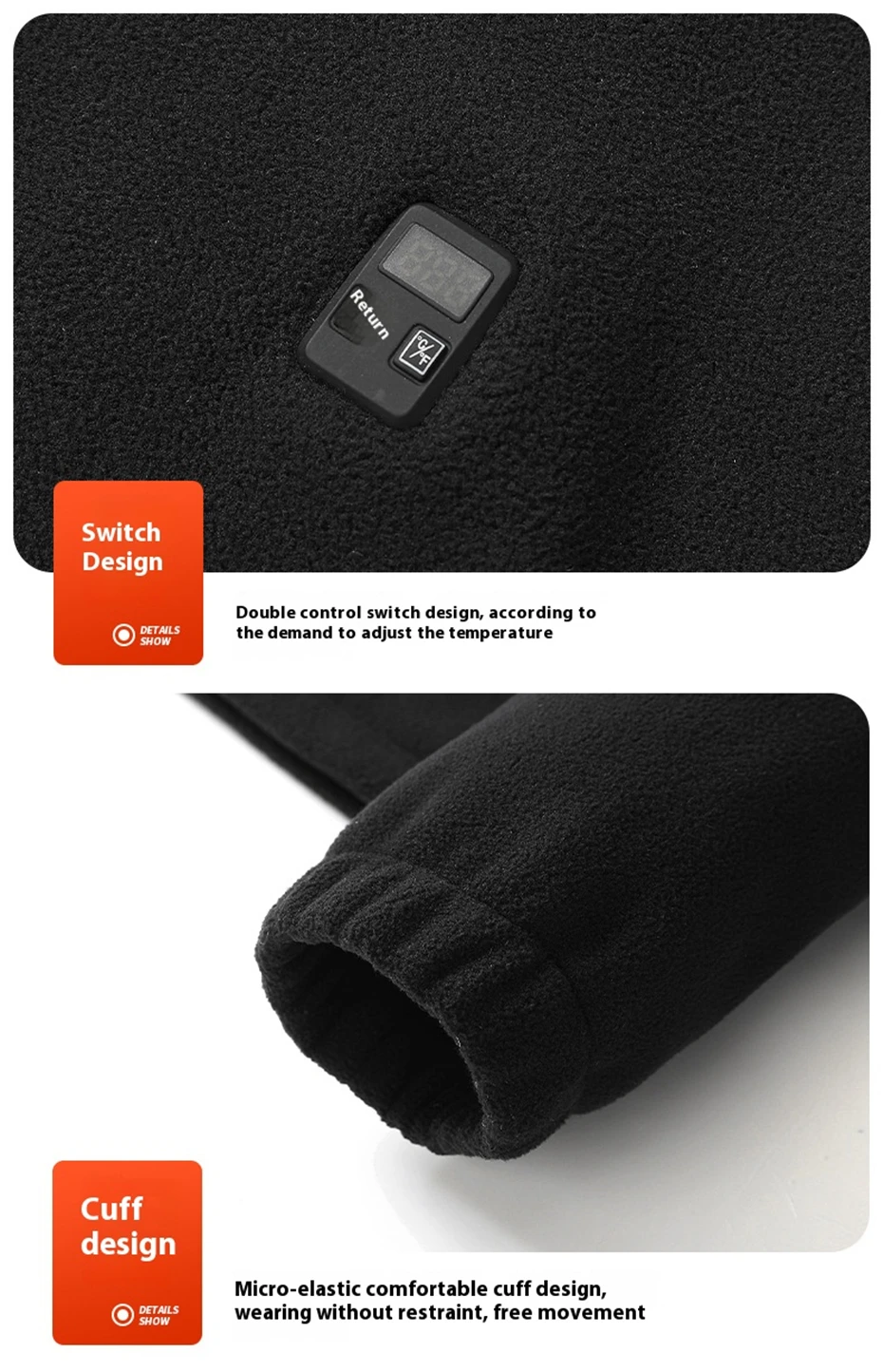 USB Heating Jacket Men Winter Electric Heated Jackets Infrared 9 Heating Areas Jacket Fashion Casual Fleece Coat Male 25 Sacead73d2949455dbd609f73cc4f50e8E