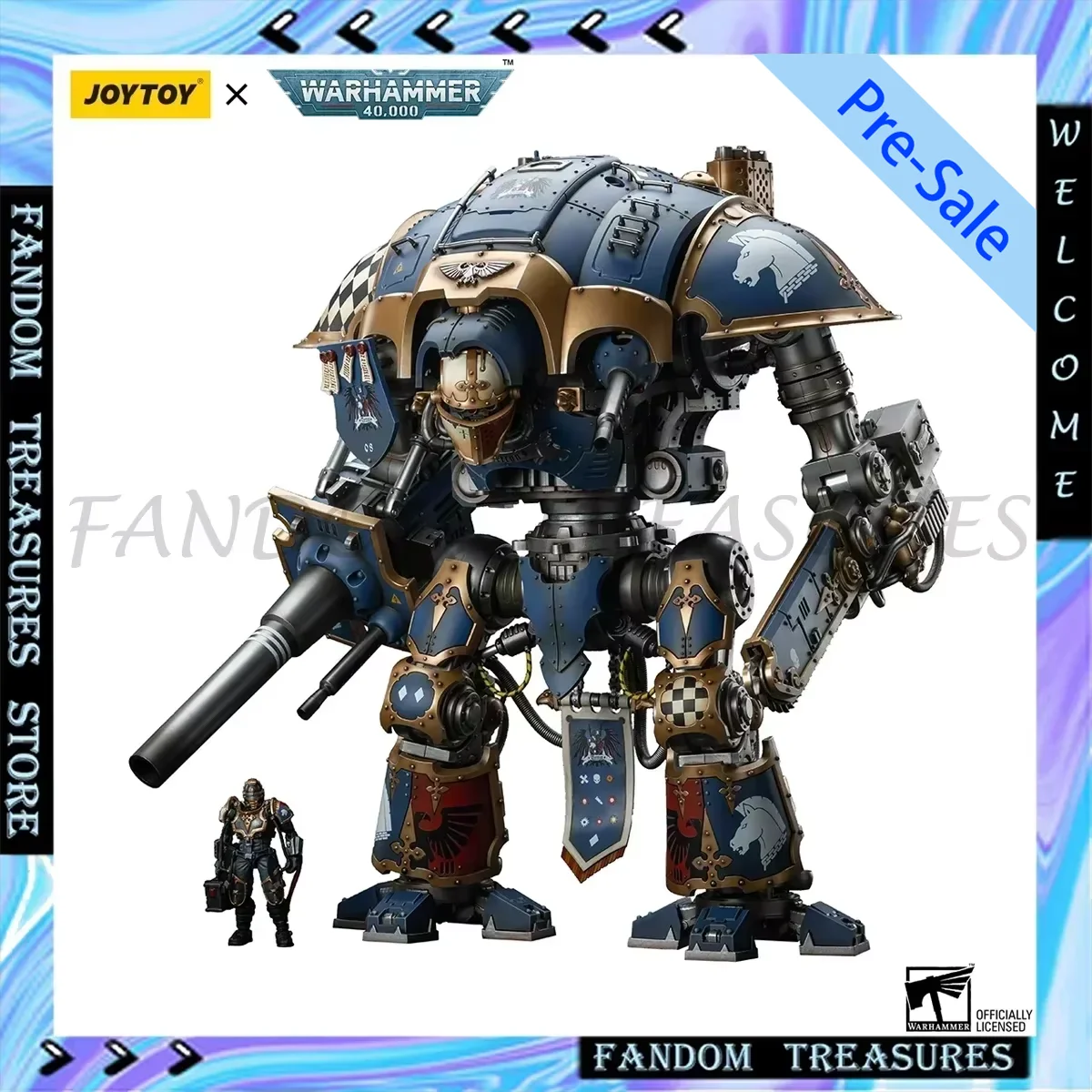 JOYTOY Warhammer 40k 1/18 Anime Figurine Mech 53.7cm Imperial Knights House Terryn Knight Paladin Action Figure Decor Model Toys