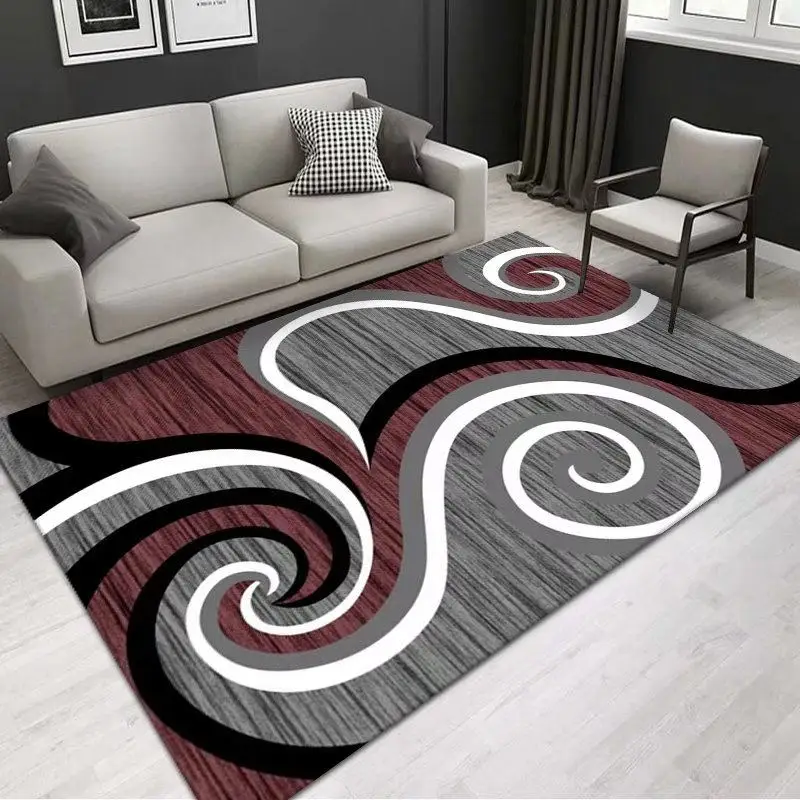 

Nordic Geometric Living Room Carpets Fashion Large Rugs for Bedroom Decor Soft Fluffy Floor Mat Washable Anti-slip Carpet Tapete