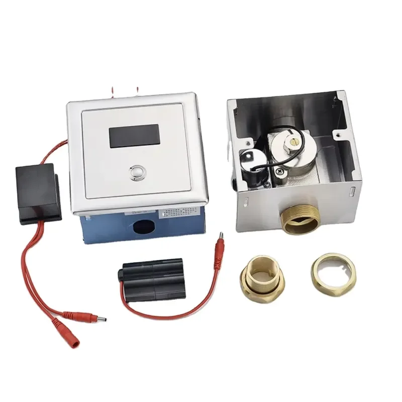 Automatic Sensor Flush Valve for Squat Toilet Wall Mounted 304 Stainless Steel Urinal Flusher Energy Saving Intelligent