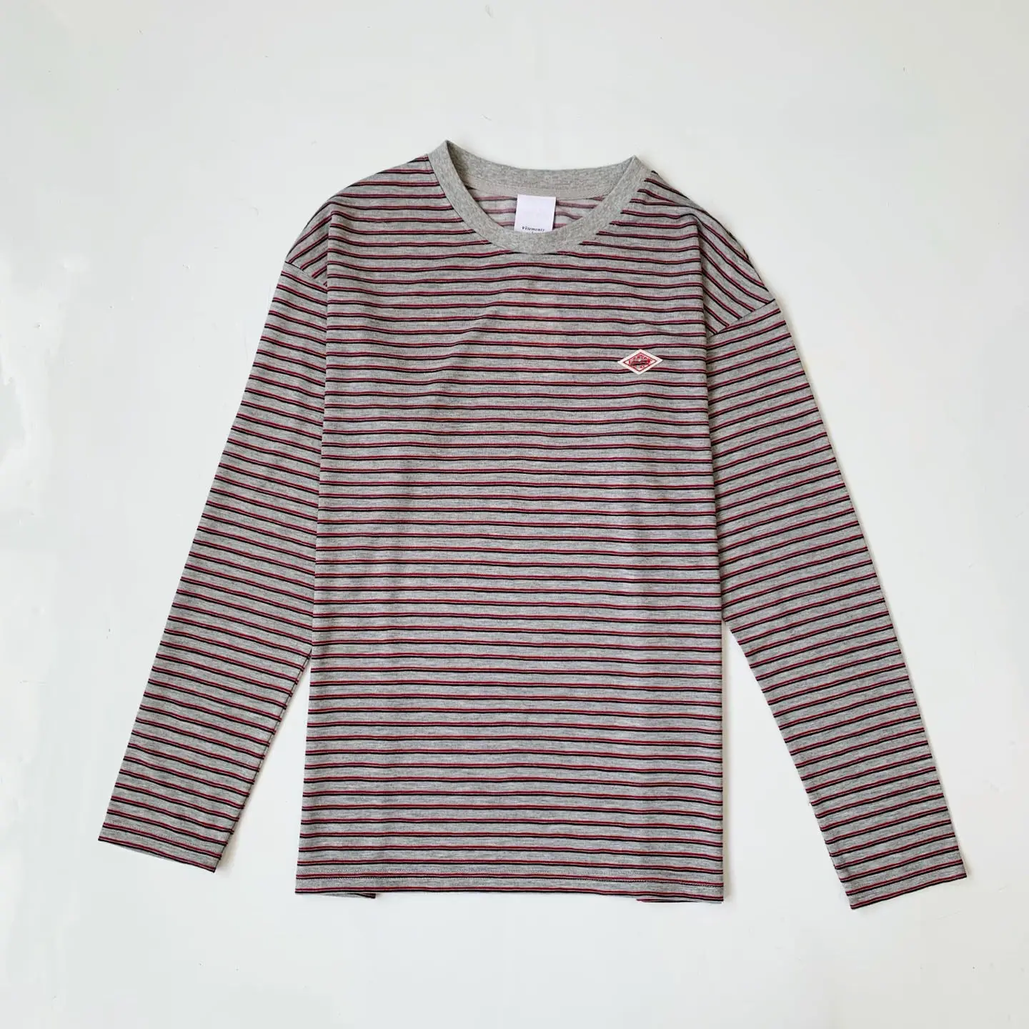 Summer New Classic Japanese Style Striped Long Sleeve Versatile Base T-Shirt Slimming Top Cotton Breathable round Neck Citywalk