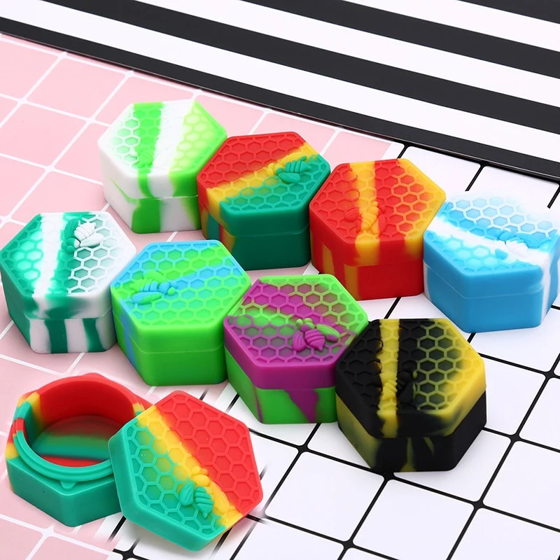 5/26ML Silicone Multi-purpose Storage Boxes with Lid Pill Capsule Cream Small Objects Holder Mini Round Storage Box