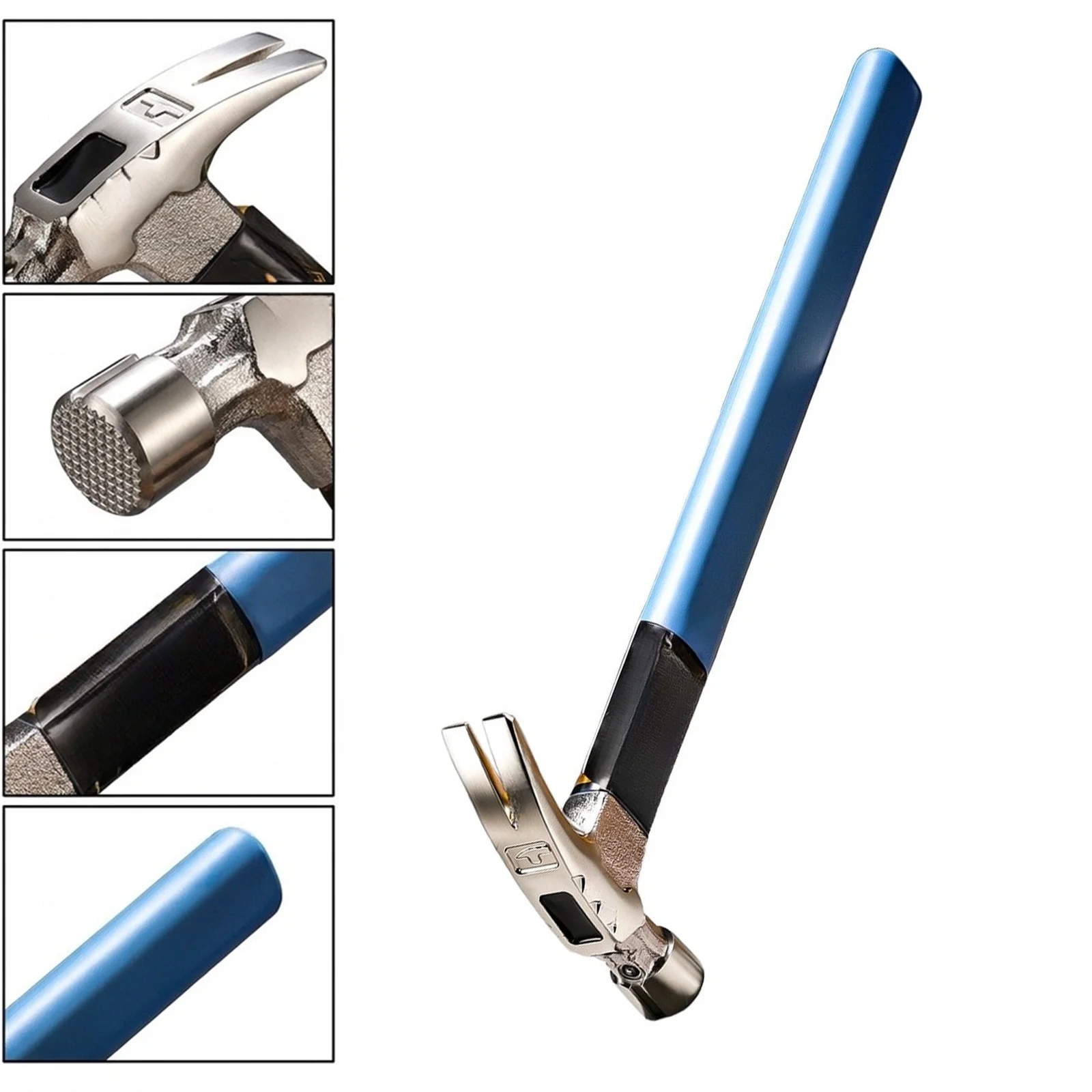 Claw Hammer For Cr-V Steel High Hardness For Woodworking Home Renovation Vehicle Repair Ergonomic Insulated Handle Magnetic Nail