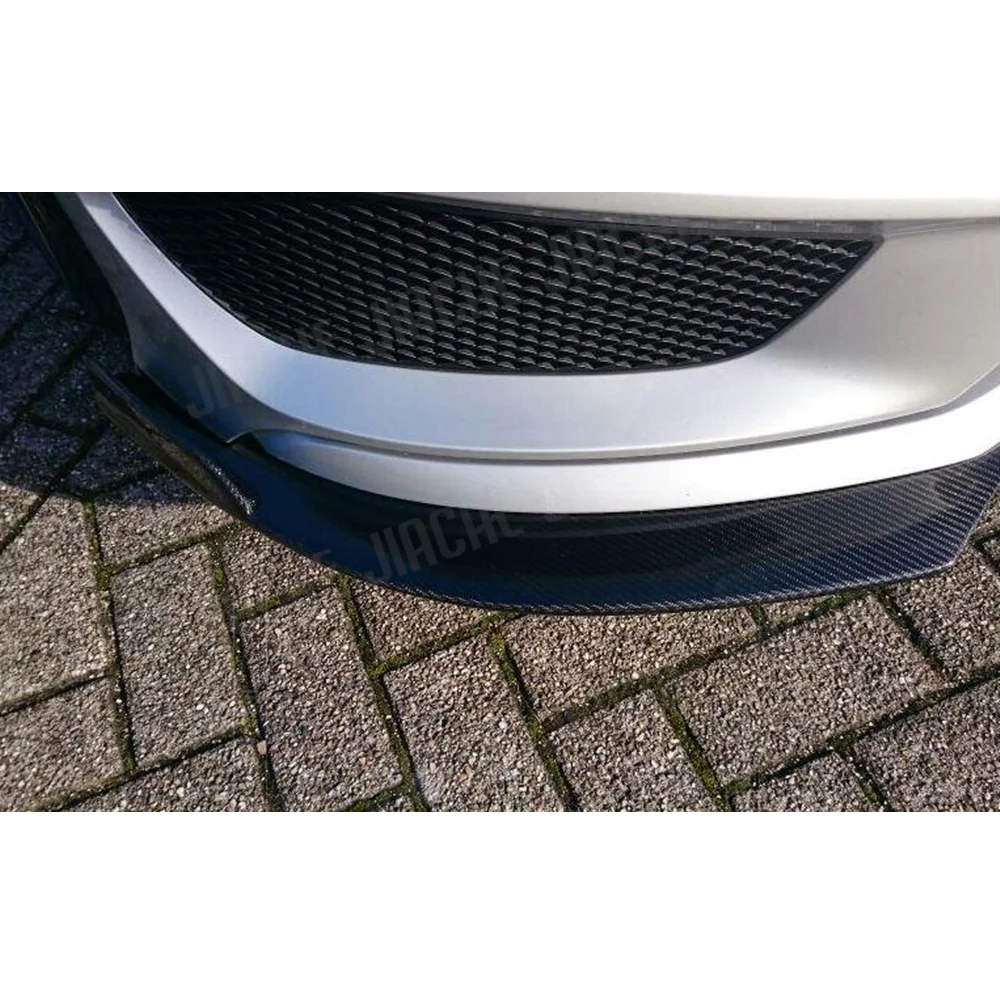 

JCYECF Carbon Fiber Front lip Splitters Flaps Spoiler For Benz A Class W176 A180 A200 2013-2019 Front Bumper Splitter Lips