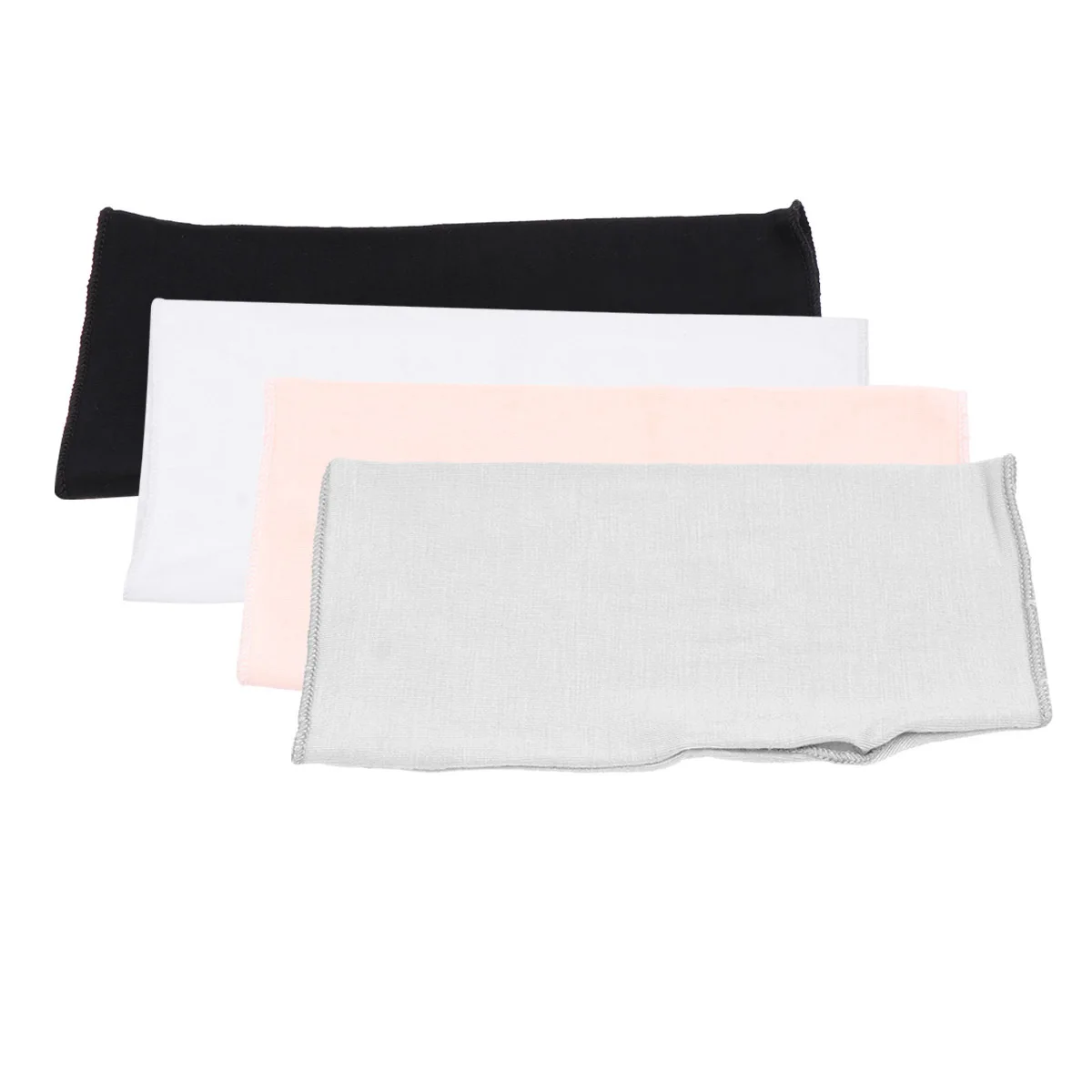 4 أزواج من قفازات رياضية خارجية مقاومة للشمس بدون أصابع من القطن الرقيق قابلة للتنفس ومضادة للأشعة فوق البنفسجية ومقاومة للانزلاق ومقاومة للشمس باللون الأسود #5