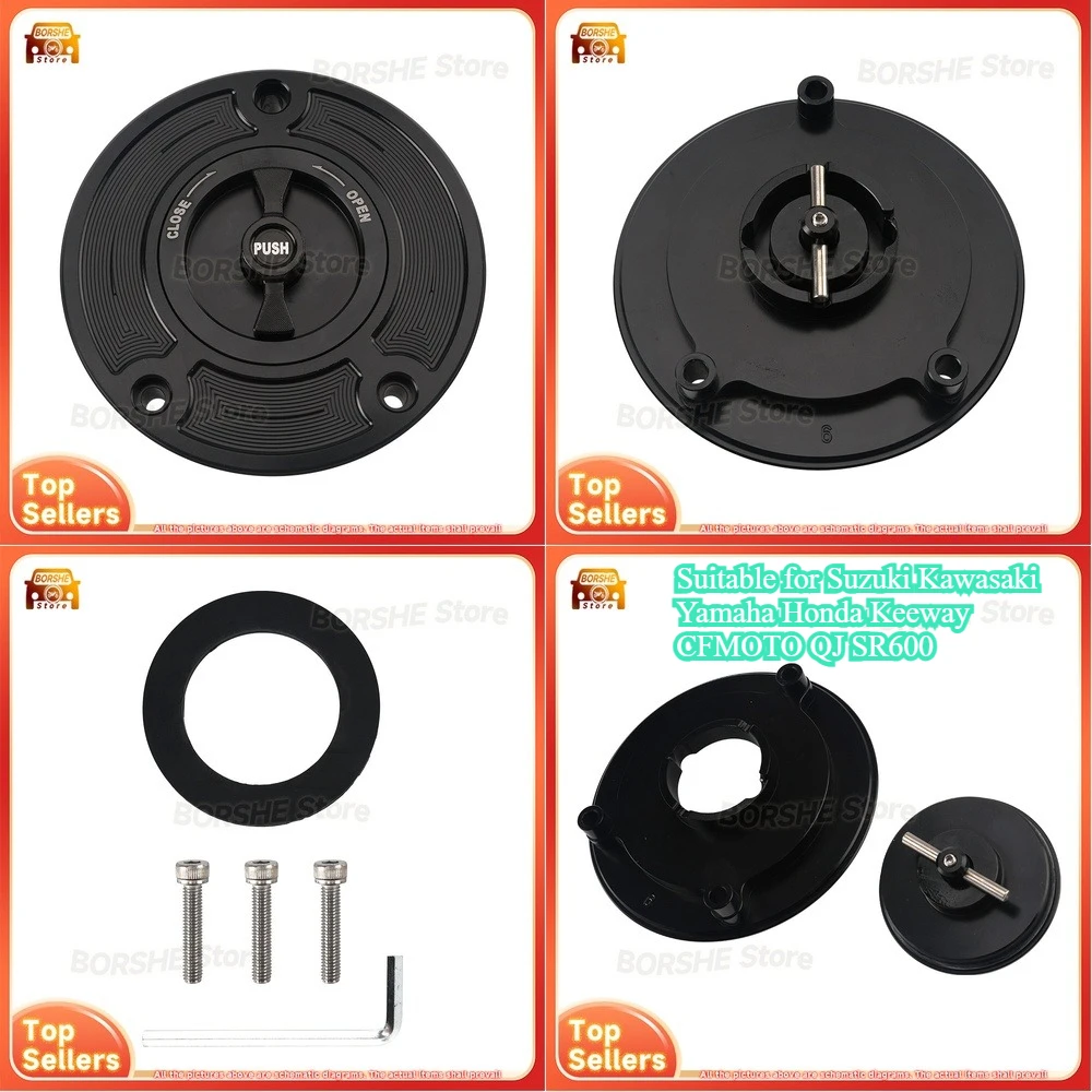 

Suitable for Suzuki Kawasaki Yamaha Honda Keeway CFMOTO QJ SR600 Universal Fuel Tank Cap Fast Removal Modification