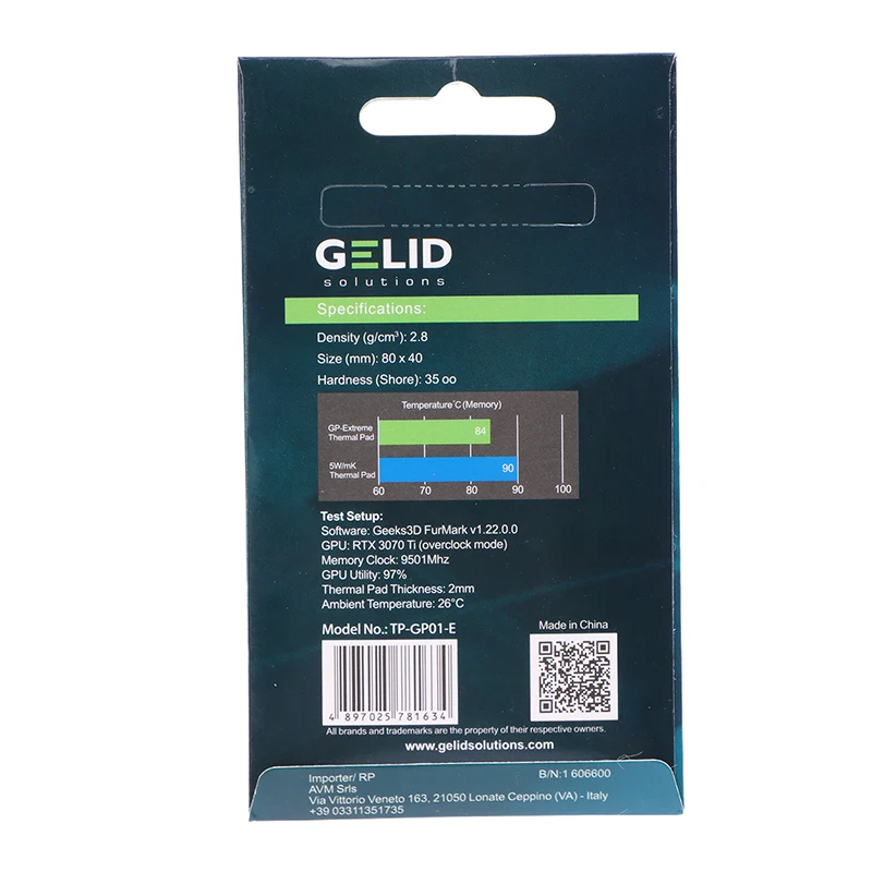 Multi Size GP Ultimate 15W MK Thermal Pad CPU GPU Graphics Motherboard Silicone Grease Heat Dissipation Pad PC Gaming