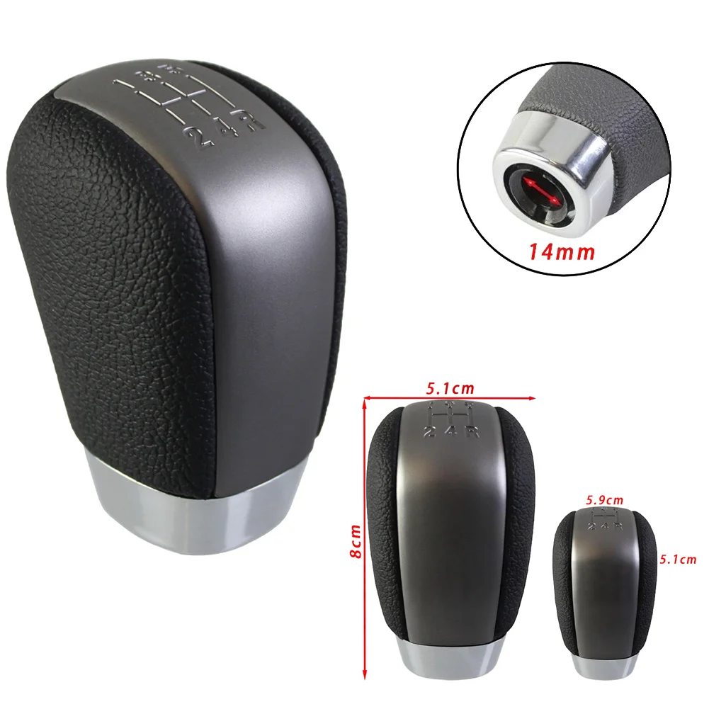 

As Shown In The Figure Gear Shift Knob Gear Shift Knob Lever Accessory Leather ABS Construction Precision Craftsmanship