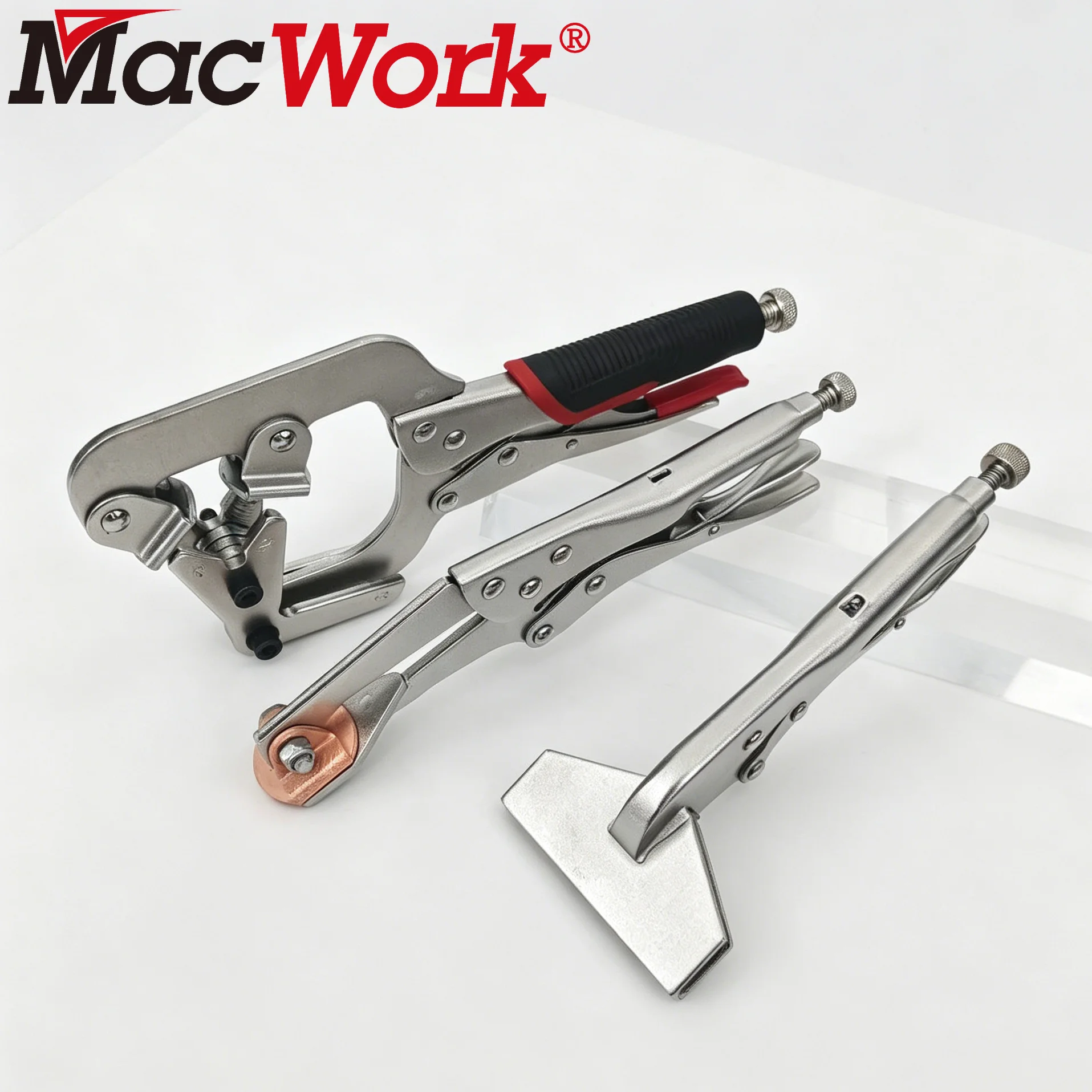 1 SET Hand Tools Sets For Welding,10 Inch Welding Pipe Clamp,8 Inch Sheet Metal Clamps，10-Inch Plugweld Welding Pliers
