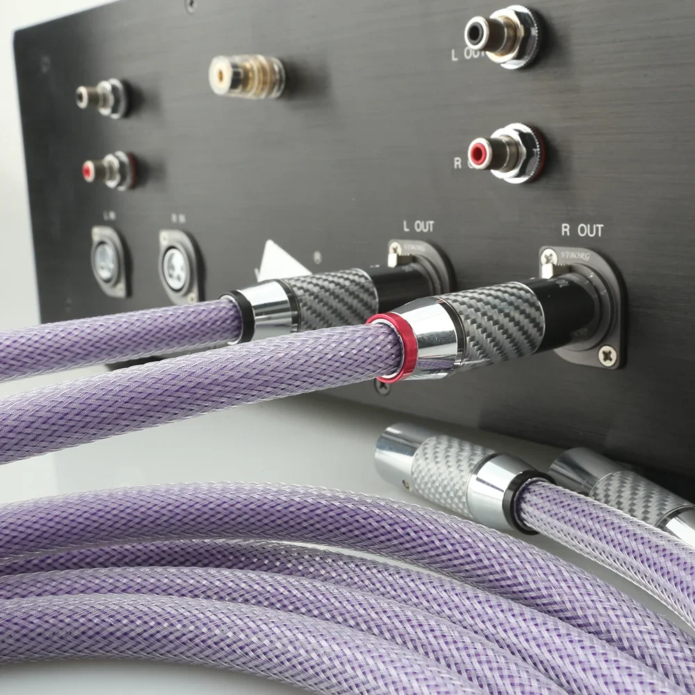 Аудиокабель Audiocrast OF8N PRISM XLR с посеребренным 3-контактным сбалансированным разъемом XLR Аудиокабель