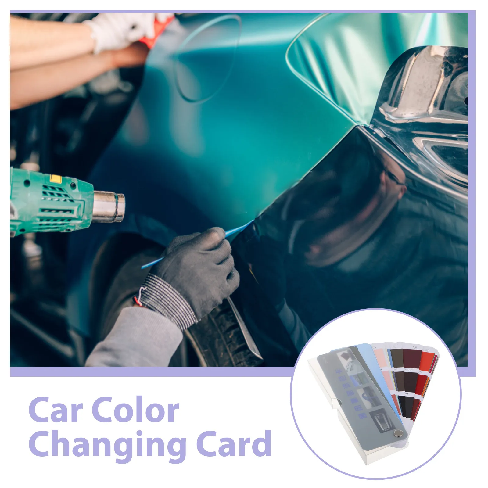 1Set Paint Color Sample Cards Standard Bulk for Flooring Metal Auto Refinish Paint Matching Portable DIY Color Matching Tool