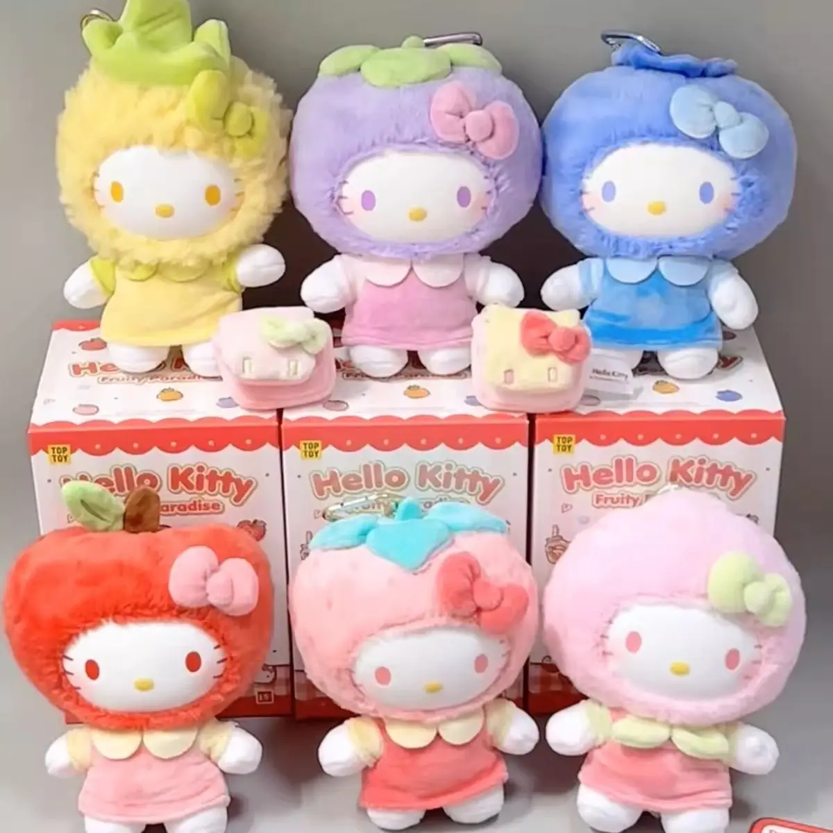 

Hello Kitty Fruit Paradise Series плюшевая игрушка в слепой коробке Kawaii Коллекционная фигурка