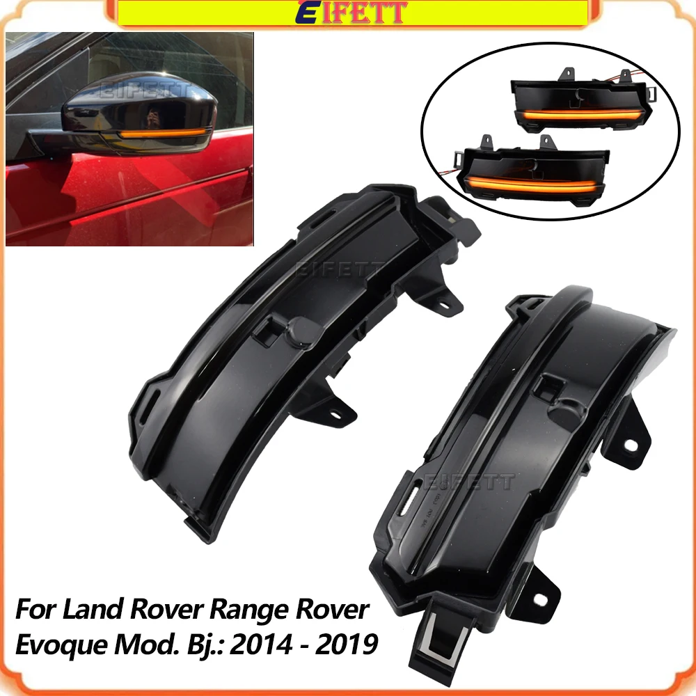 

NEW Dynamic Blinker Turn Signal Mirror Indicator LED Flashing For Land Rover Range Rover Evoque Mod Bj 2014 - 2019