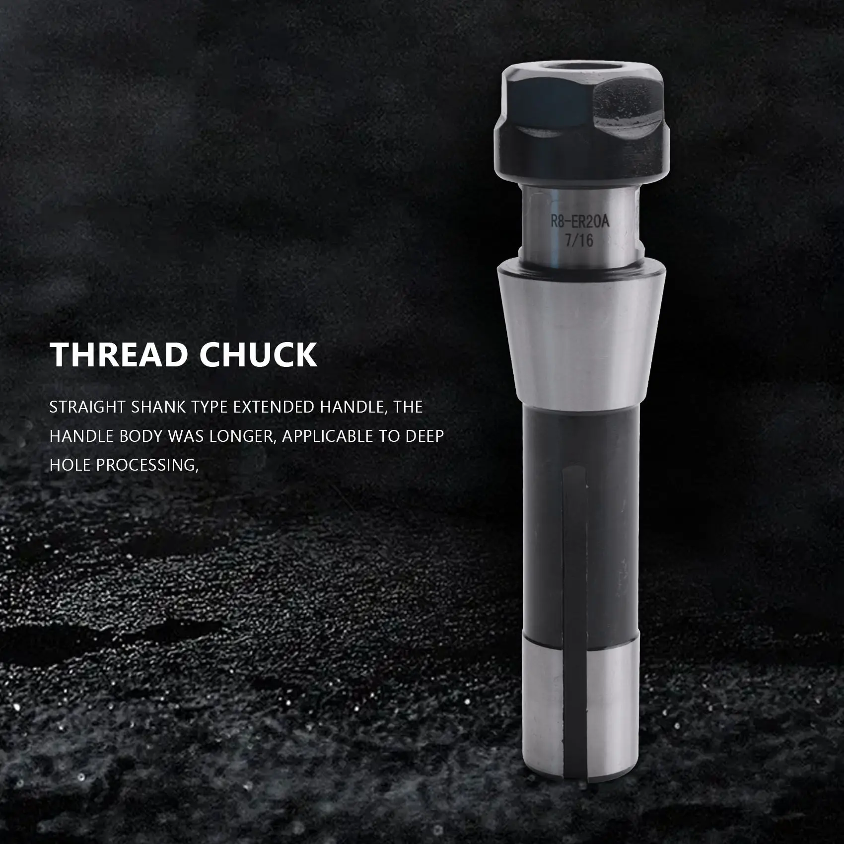 R8 ER20 7/16 Inch Collet Chuck Holder CNC Milling Lathe R8 Arbor Spindle Holder Tool
