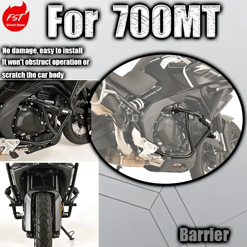 

Fits 700MT Crash Bar Anti-fall Bar Motorcycle Lower Guard Bumper Crash Frame Modification Parts