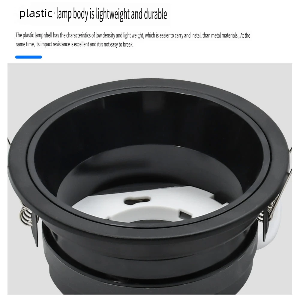 

Wholesale GX53 LED Downlight Housing and Base Anti Dazzle Recessed GX53 Light Shell for Home Hotel Project Commercial Lighting