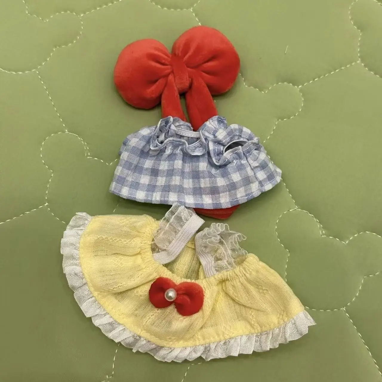 

Мини-плюшевая кукла, одежда, аксессуары для кукол Labubu II Idol 15-17 см, красивое платье с цветочной феей, шляпа, одежда, подарок для ребенка