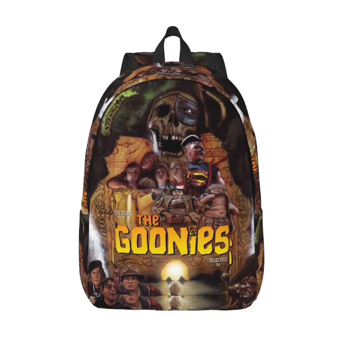 Custom 3D Printing The Goonies Canvas Backpacks Never Say Die Movie School College Travel Bags Bookbag Fits 15 Inch Laptop