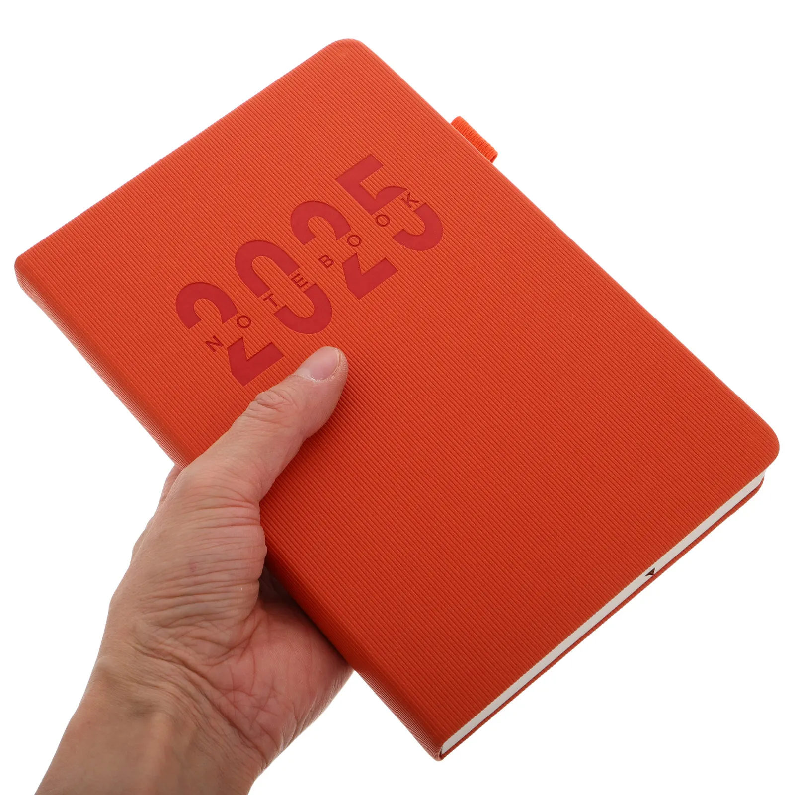 2025-premium-pu-planner-notebook-sturdy-hardcover-with-pen-loop-and-elastic-closure-ideal-daily-planning-agenda-journal