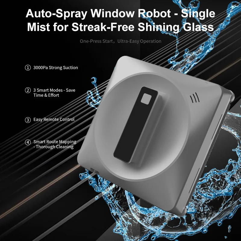 Window-cleaning robot, intelligent window glass cleaning machine, electric glass remote control, automatic window cleaning