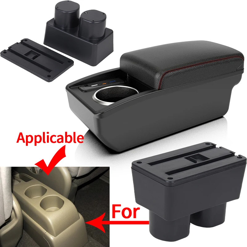 For Nissan Tiida C11 Armrest box For Nissan Tiida Latio Sylphy Versa Car Armrest box Interior Center Storage Box Car Accessories view 2
