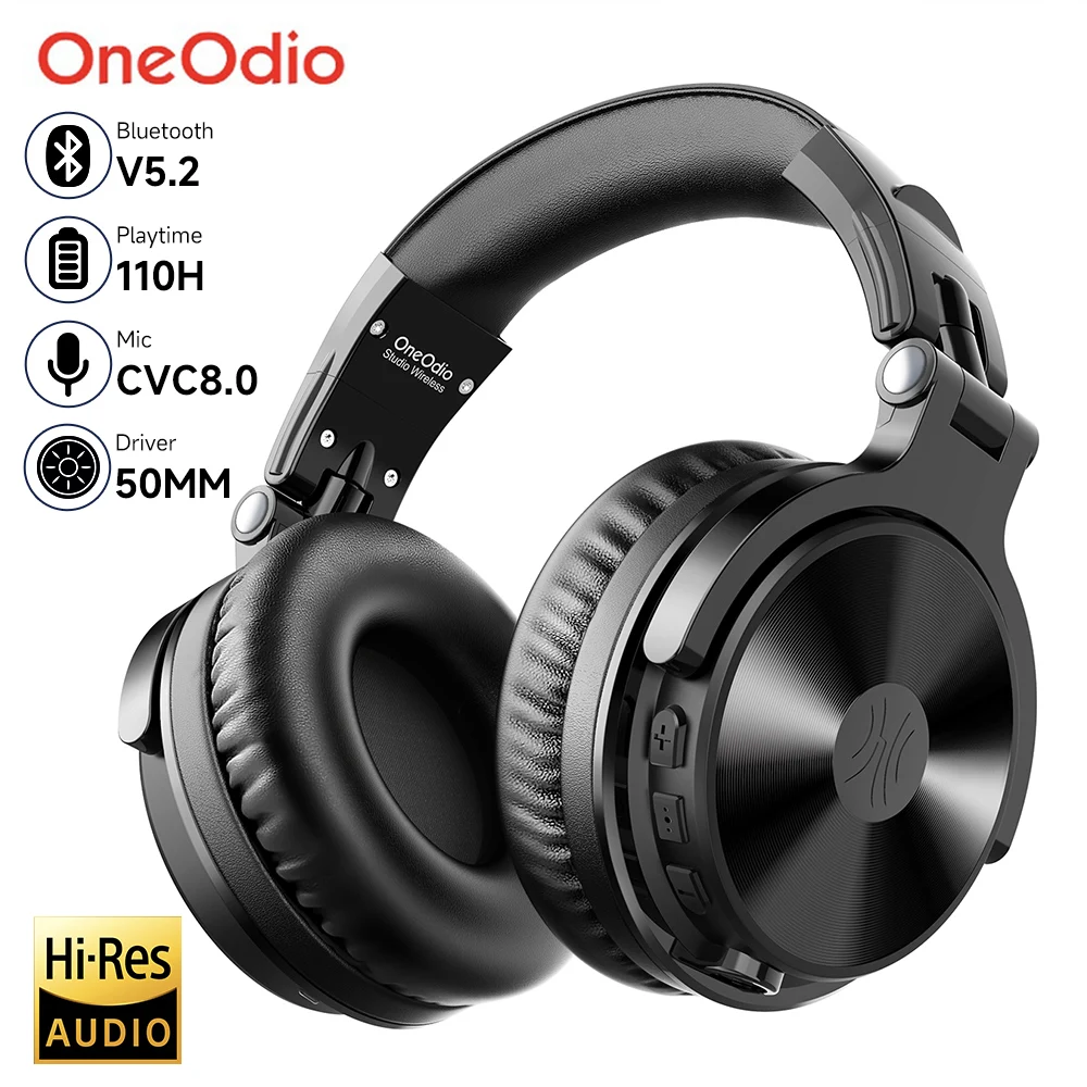 Bezprzewodowe słuchawki Bluetooth Oneodio Pro-C z mikrofonem 110Hr Hi-Res Over Ear Bluetooth 5.2 Słuchawki do telefonu PC Sport