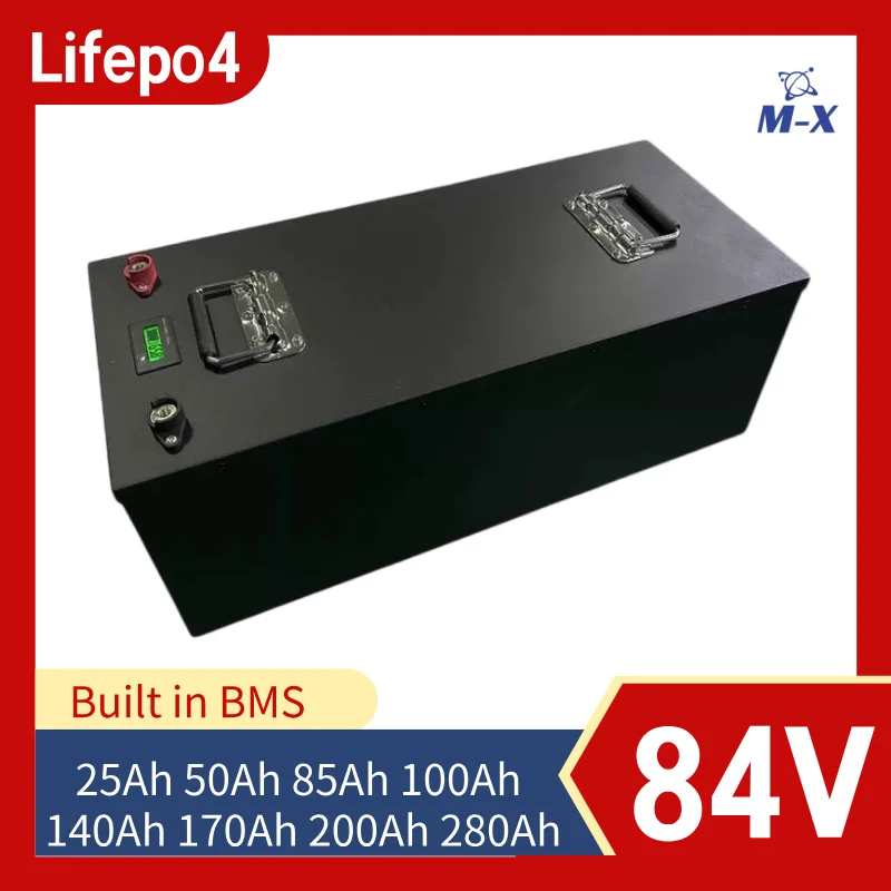 

84V 25Ah 50Ah 85Ah 100Ah 140Ah 170Ah 200Ah 280Ah Lifepo4 Battery for 2000W 5000W 8000W Two Wheeler Sightseeing Vehicles