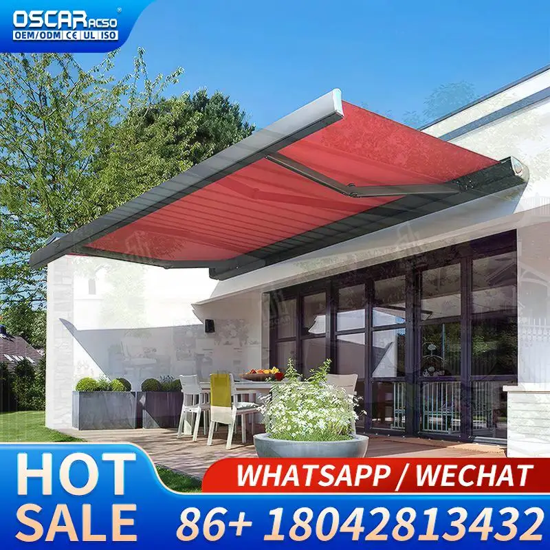 Retractable Cassette Awning High Quality Sunscreen Detachable for Garden Patio and Beach Retractable Awning