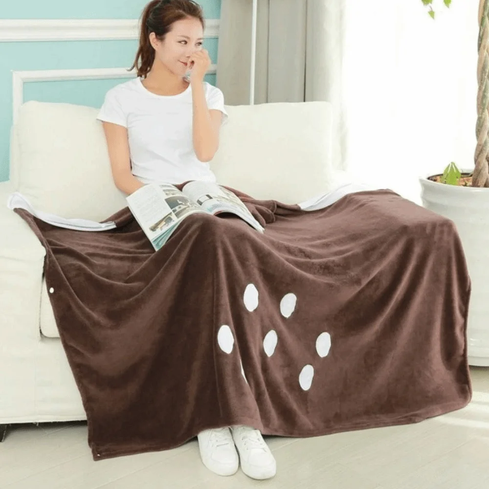 

Animal Theme Cartoon Dinosaur Cape Blanket Cozy Warm Throw Blanket Soft Comfortable Home Pajamas Dormitory