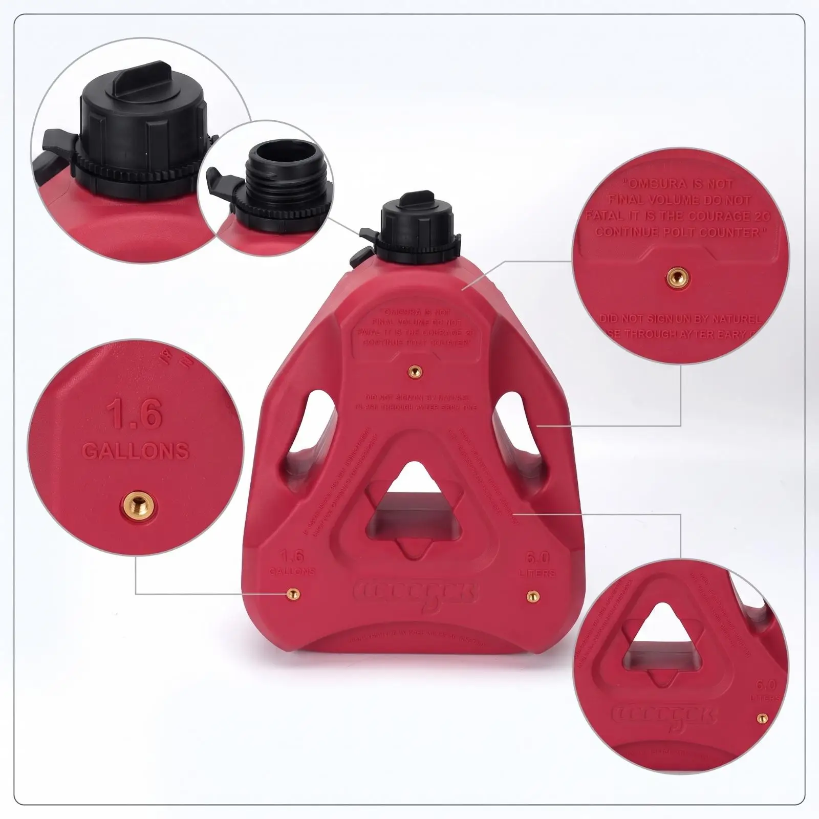 Motorcycle Auxiliary Petrol Tank Long Distance Motorcycle Gas Tank Portable Spare Petrol Container for Motorcyclists, Riders,