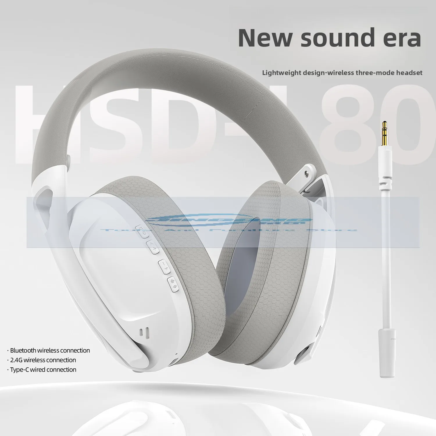 

SmailWolf-L80 Bluetooth беспроводные трехрежимные наушники гарнитура легкая гарнитура 2,4G игровые гарнитуры спортивный бас