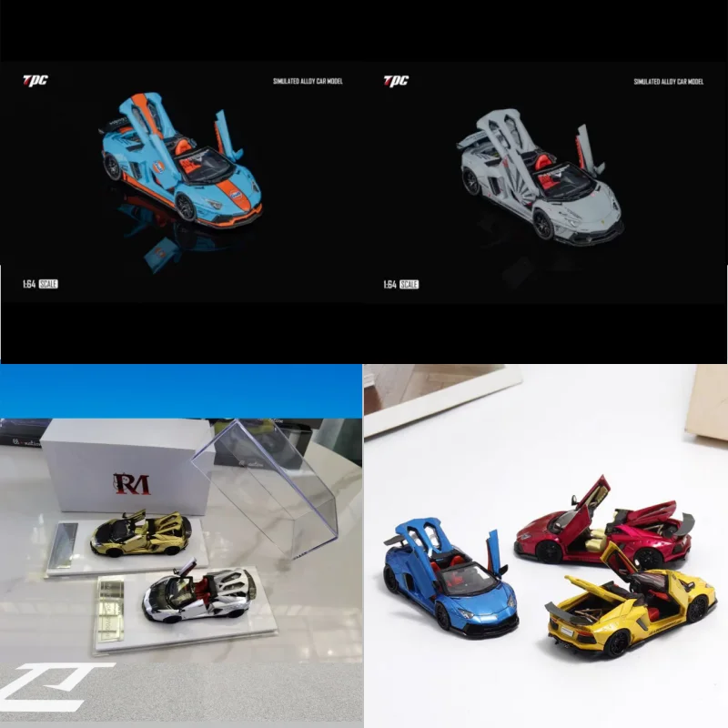 1-64-edition-limitee-lp700-4-pleine-taille-tpc-rm-rhino-alliage-moule-sous-pression-modele-de-voiture-de-simulation-miniature-veritable-en-stock