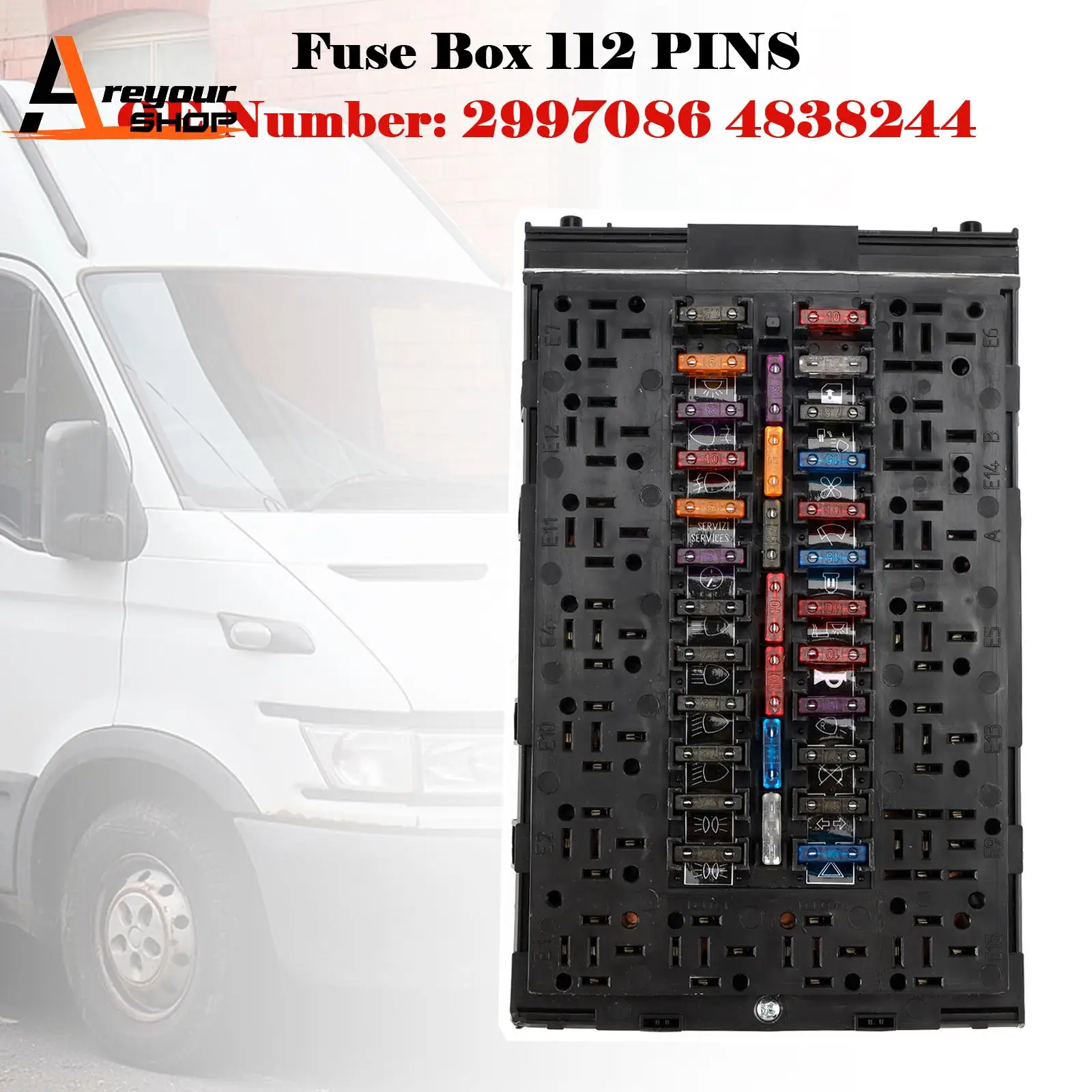 

Fuse Box 2997086 4838244 for Iveco Daily II III Autobus Autocar 1989-2006