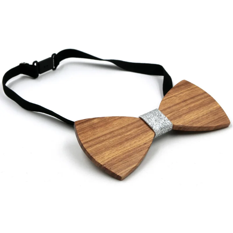 Papillon ultraleggero in legno di zebrato - Accessorio in legno ecologico fatto a mano per uomo e donna |   Regalo di nozze casual aziendale