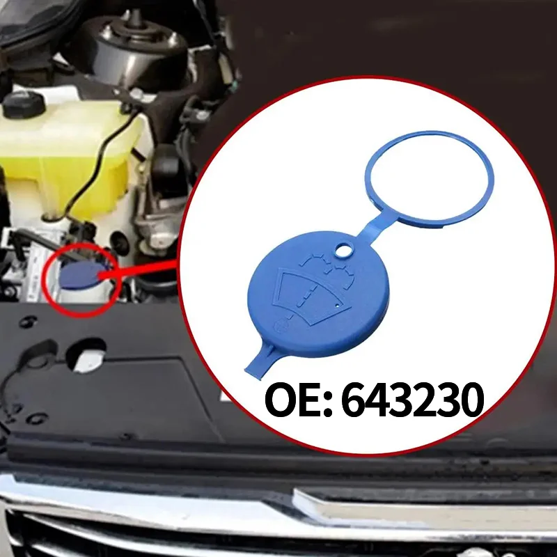 

Car Wiper Windscreen Washer Fluid Reservoir Bottle Lid Cap 643230 For Citroen AX BX C15 C2 C4 C5 Saxo Xsara Picasso XZ Bule Cap