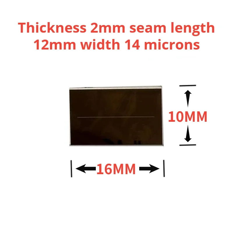 1PC 16x10x2mm Mirror K9 Optical Glass 14 micron glass Slit Length 12mm for Single-Slit Diffraction Experiment