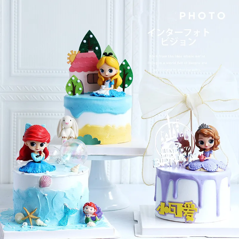 1 Stück Sofia /Schneewittchen/Alice/Belle/Meerjungfrau Prinzessin Spielzeugpuppen Aurore PVC Anime-Figuren Sammlermodell
