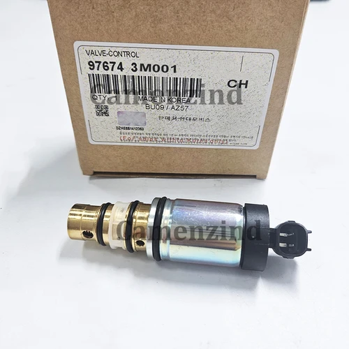 Imagen 2 del producto 976743M001 97674-3M001 Válvula Solenoide de Control de compresor A/C para Hyundai Santa Fe 2013-2020 Elantra 2011-2019 Accent 2018-2019